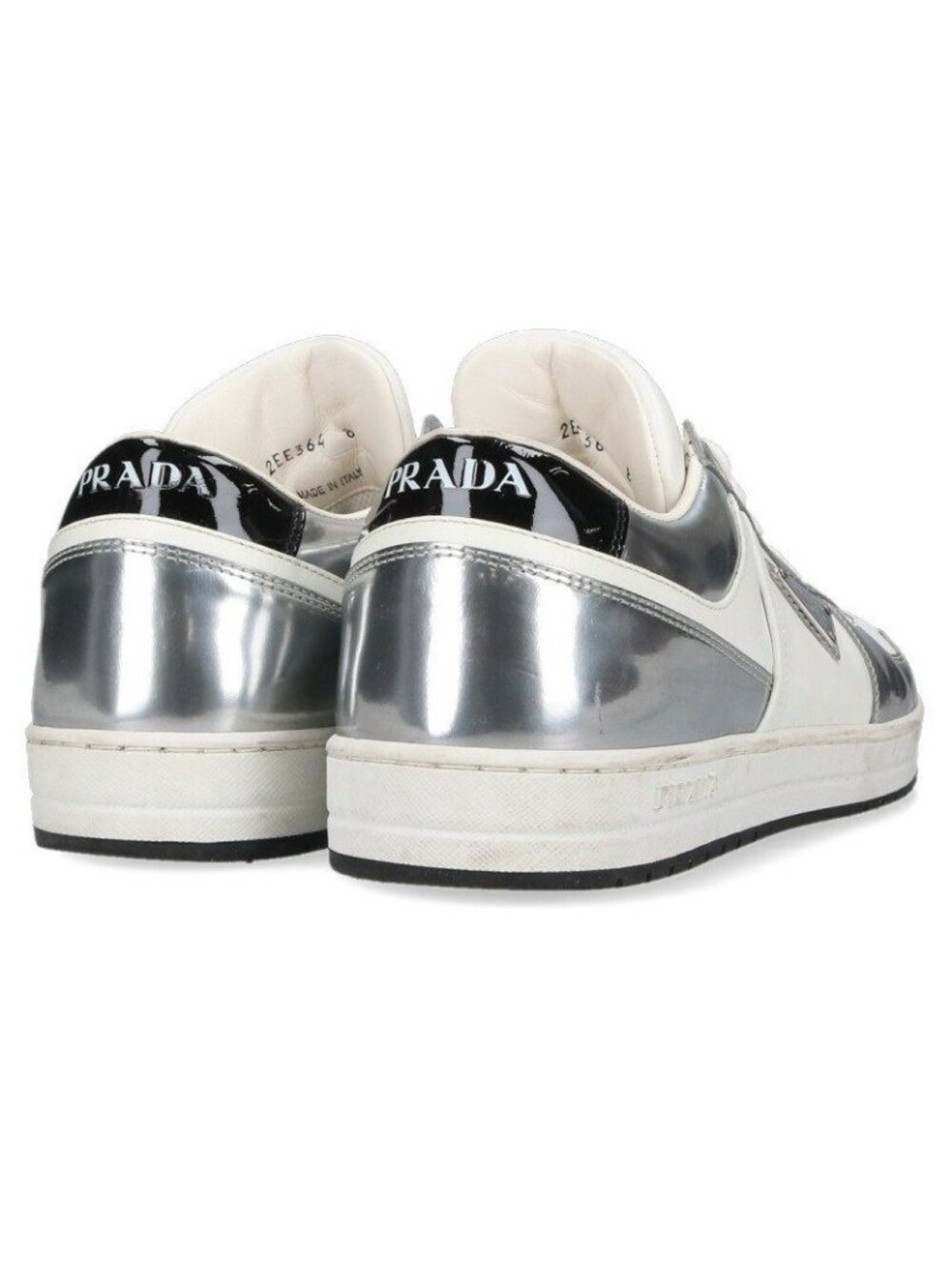 Prada Triangle Logo Low Cut Sneakers - Picture 2 of 5
